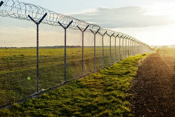 Immigation Border Barrier Fence — Stock Photo, Image