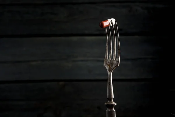 Alimentos Poco Saludables Con Muchos Aditivos Químicos Alimentarios —  Fotos de Stock