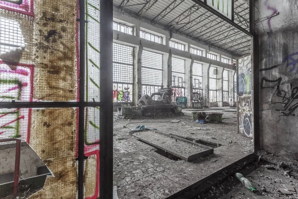 Urbex Opuštěné Ruiny Teplárna — Stock fotografie