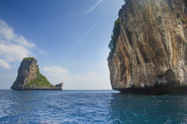 Sahne Tayland deniz ve ada. Macera ve seyahat kavramı. Doğal manzara. Deniz manzarası