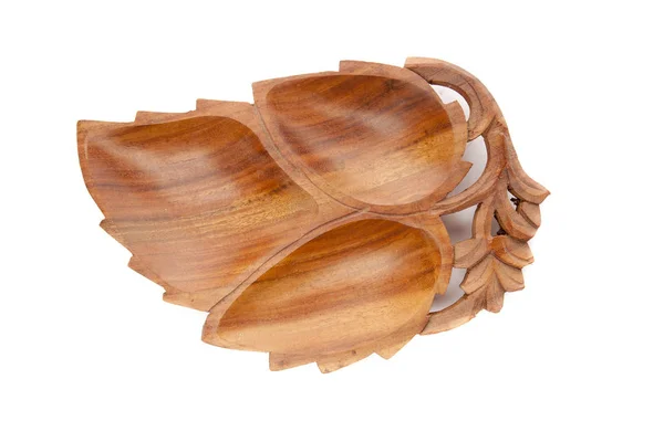 Wooden bowl-shaped leaf — Stock Photo, Image