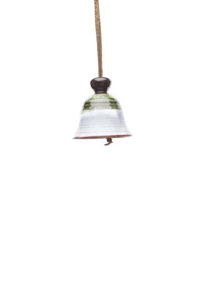 Ceramic bell isolated on white background — Stock Photo, Image