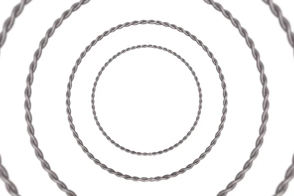 Wire tunnel on white background — Stock Photo, Image