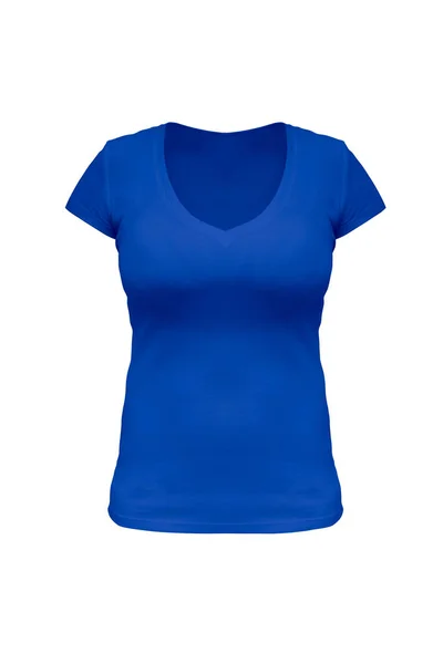 Kobalt niebieski t-shirt — Zdjęcie stockowe