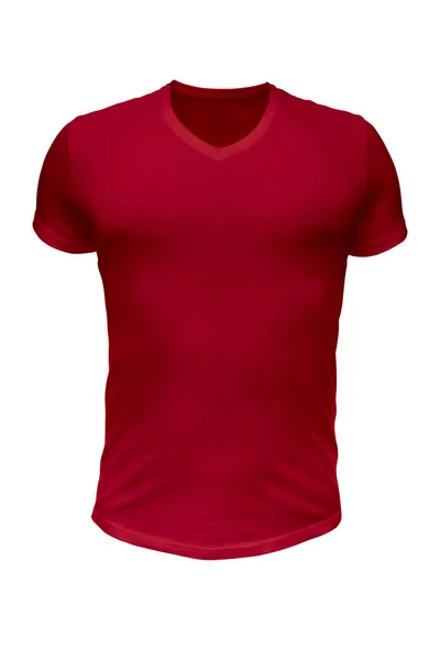 Bordowy t-shirt — Zdjęcie stockowe