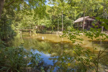 Tayland, Thailand, Krabi, Lanta nehirde junge evi