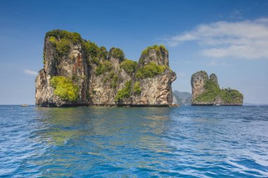 Sahne Tayland deniz ve ada. Macera ve seyahat kavramı. Doğal manzara. Deniz manzarası