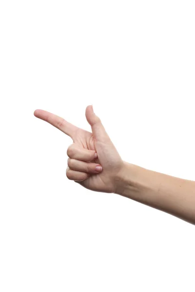 Hand showing two — Stock Photo, Image