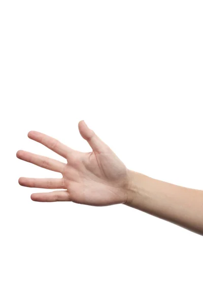 Hand showing five — Stock Photo, Image