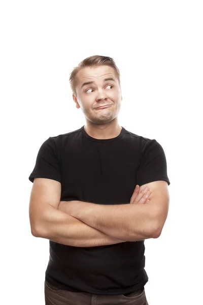 Young man looking to the side — Stock Photo, Image