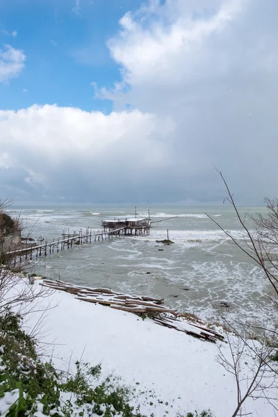 De kust van de Trabocchi — Stockfoto