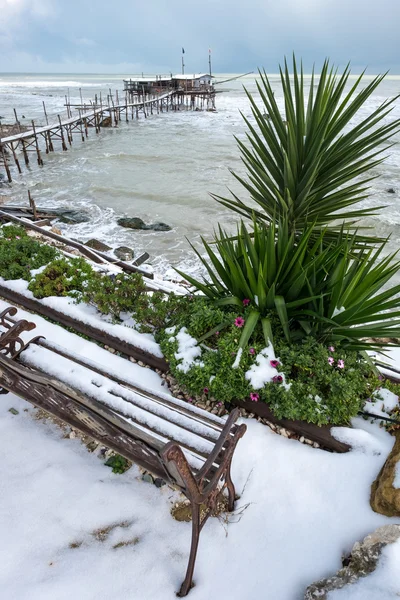 De kust van de Trabocchi — Stockfoto