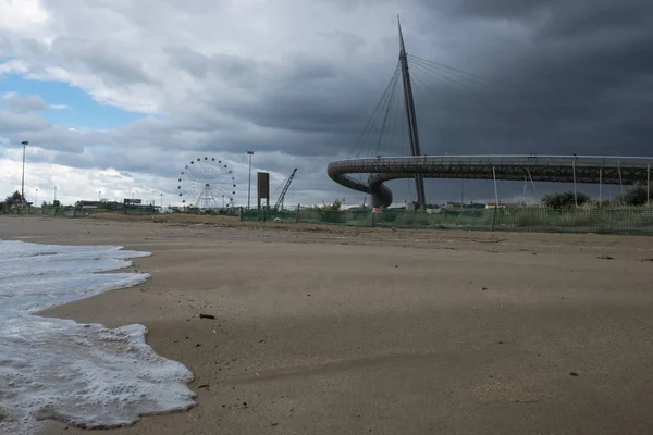 Pescara zee brug — Stockfoto