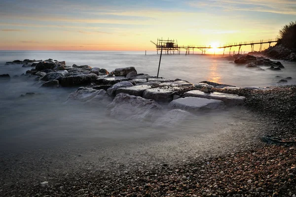 Ancient Fishing Travocchi Province Chieti — Stock Photo, Image