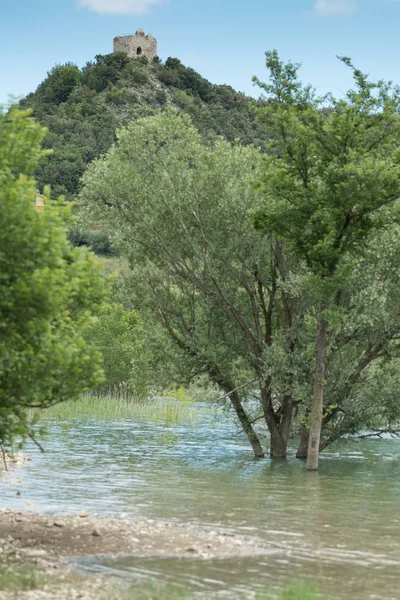 Fantastic Lake Lago Casoli Abruzzo Italy — Stock Photo, Image