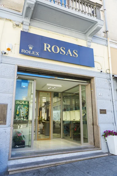 Rolex shop in Sardinia, Italy — Stock Photo, Image