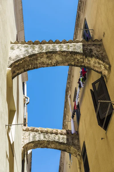 Street of the old town of Alghero, Sardinia, Italy — Stock Photo, Image