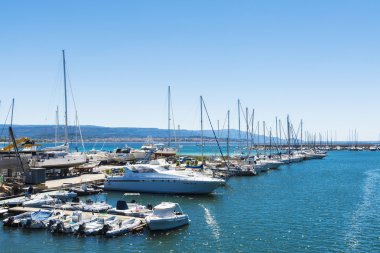 Boş bağlantı noktası Alghero'da, Sardunya, İtalya