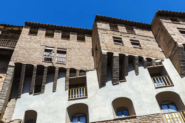 Hängende häuser in tarazona de aragon, saragossa, spanien — Stockfoto