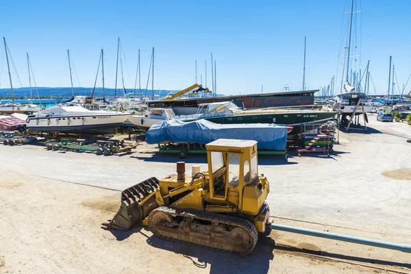 造船厂在撒丁岛，意大利阿尔盖罗 — 图库照片