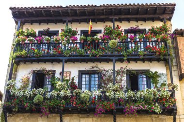 Medieval village of Santillana del Mar in Spain clipart