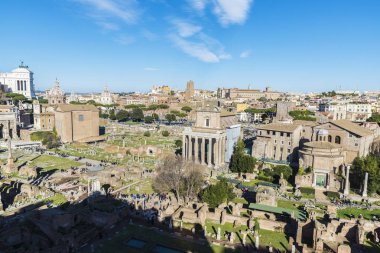Roma kalıntıları Palatino Roma, İtalya