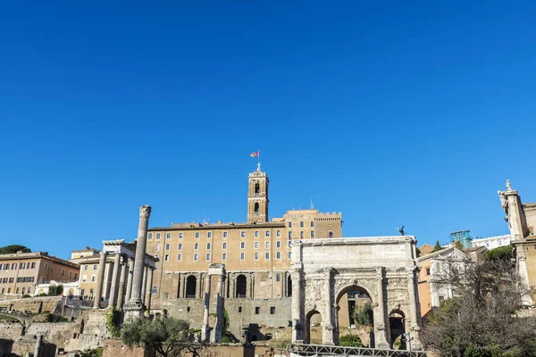 Roman ruins of the Palatino in Rome, Italy — Stock Photo, Image