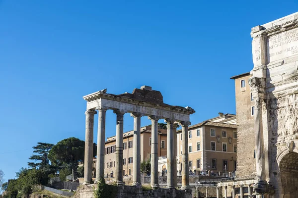 Ρωμαϊκά ερείπια το Παλατίνο στη Ρώμη, Ιταλία — Φωτογραφία Αρχείου