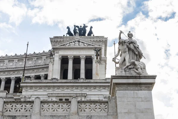 Monumen Vittorio Emanuele II di Roma, Italia . — Stok Foto