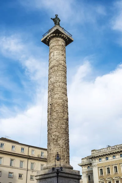 Kolom Marco Aurelio di Roma, Italia — Stok Foto