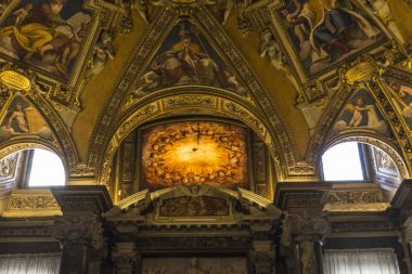 İç Basilica di Santa Maria Maggiore Roma, İtalya.
