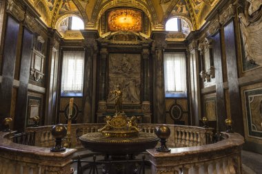 İç Basilica di Santa Maria Maggiore Roma, İtalya.