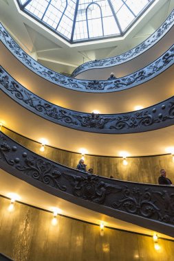 Vatikan Müzesi Vatikan Şehri'nde döner merdiven