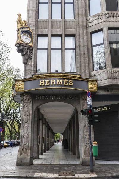 Hermes mağaza Dusseldorf, Almanya — Stok fotoğraf