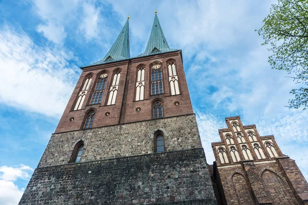 Aziz Nikolaos Kilisesi (Nikolaikirsche), Berlin, Almanya — Stok fotoğraf