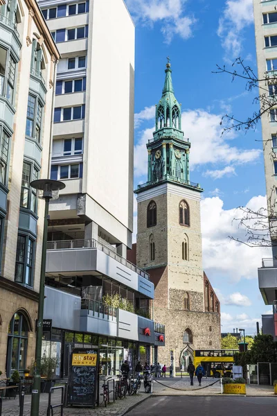 Iglesia de Santa María (Marienkirche) en Berlín, Alemania — Foto de Stock