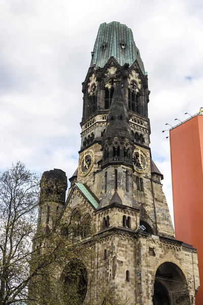 Kaiser Wilhelm Hatıra Kilisesi, Berlin, Almanya — Stok fotoğraf