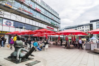 Berlin, Almanya 'da Breitscheidplatz' da sokak