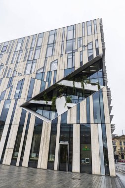 Modern binanın içinde dusseldorf, Almanya