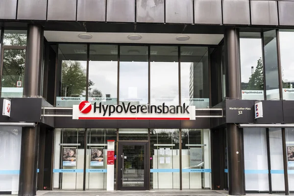 Pobočka banky od Hypovereinsbank v Dusseldorf, Německo — Stock fotografie