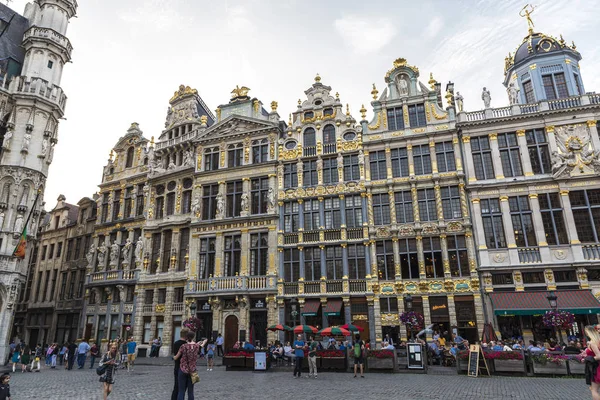 Vista de la Grand Place en Bruselas, Bélgica — Foto de Stock