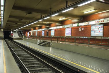 Metro İstasyonu'na Brüksel, Belçika