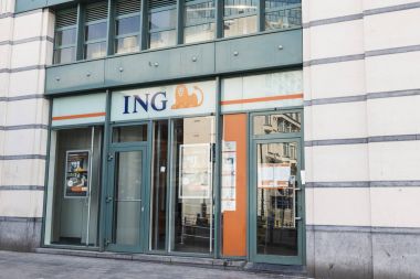 Brüksel, Belçika ING bank Şubesi