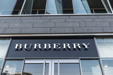 Burberry shop in Brussels, Belgium clipart