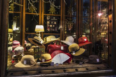 Millinery store in Brussels, Belgium clipart