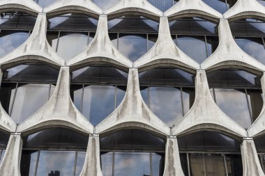 Modern bir ofis binası Brüksel, Belçika'nın cephe