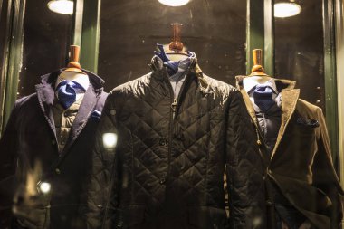 Şık erkek giyim mağazası Brüksel, Belçika