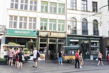 Ghent, Belçika sokakta şeker standı