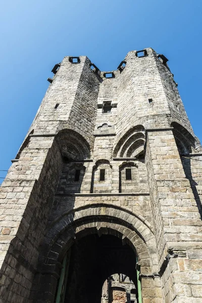 グラーベンスティーン ゲント、ベルギーの中世の城 — ストック写真