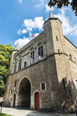 Gentpoort (Ghent kapısı) Bruges, Belçika